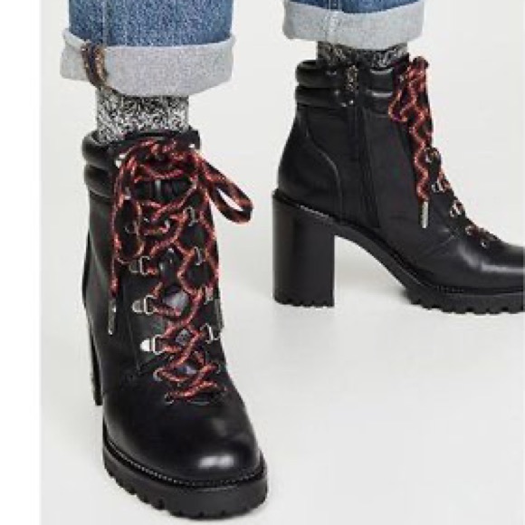 Sam Edelman Shoes - SAM EDELMAN Sade Lace Up Leather Boots Sz 8.5 M